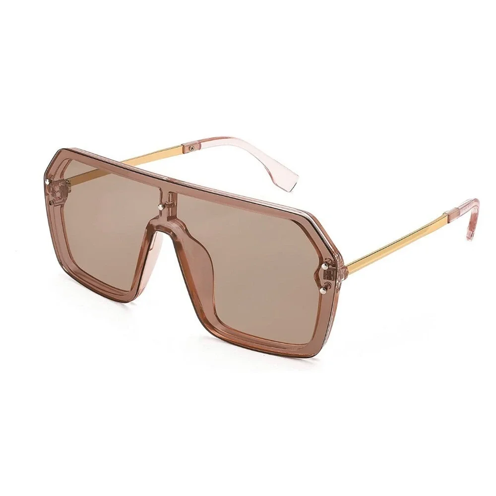 Oversized Shield Sunglasses Fashion Rimless Visor Sunglasses Men‎ Beach Shades